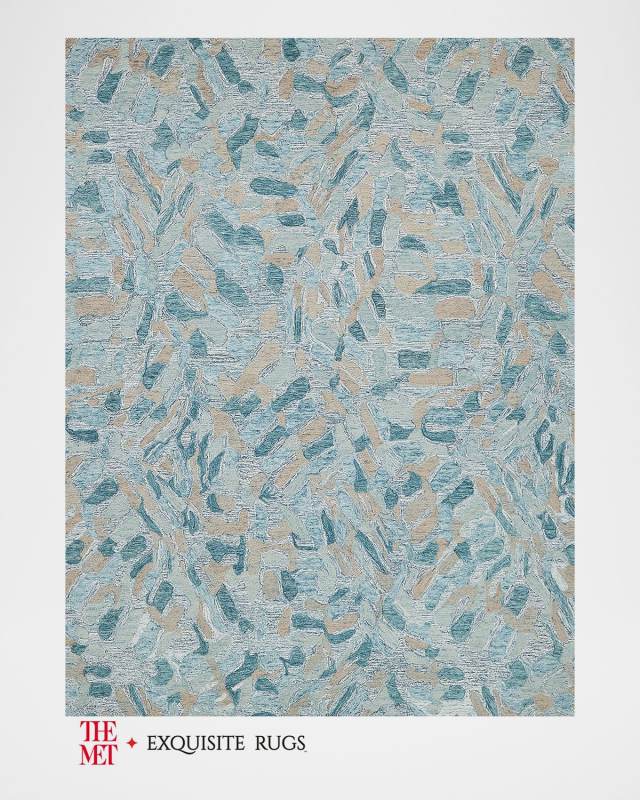 Botanica Hand-Tufted Turquoise Rug, 9' x 12'
